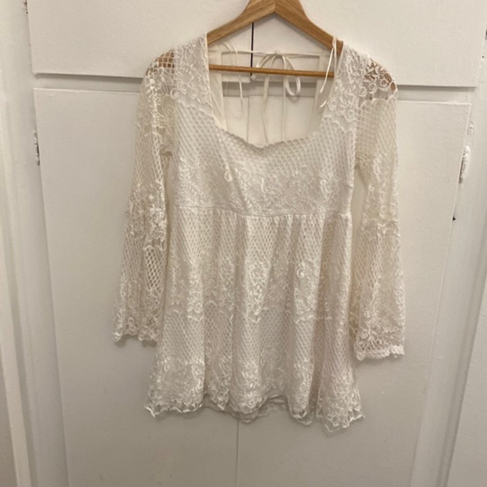 Crochet babydoll‎ dress